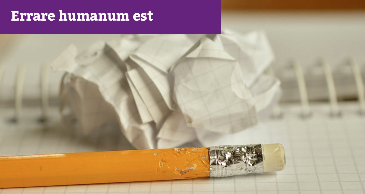 Errare humanum est Vérité et erreur - 2 - Comment trouver l'erreur en théologie?